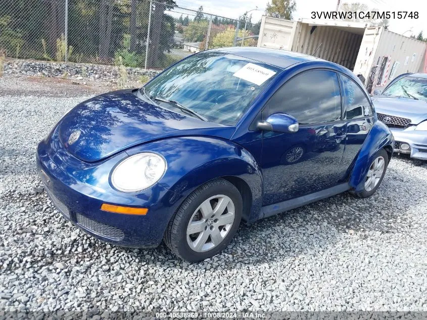 3VWRW31C47M515748 2007 Volkswagen New Beetle 2.5