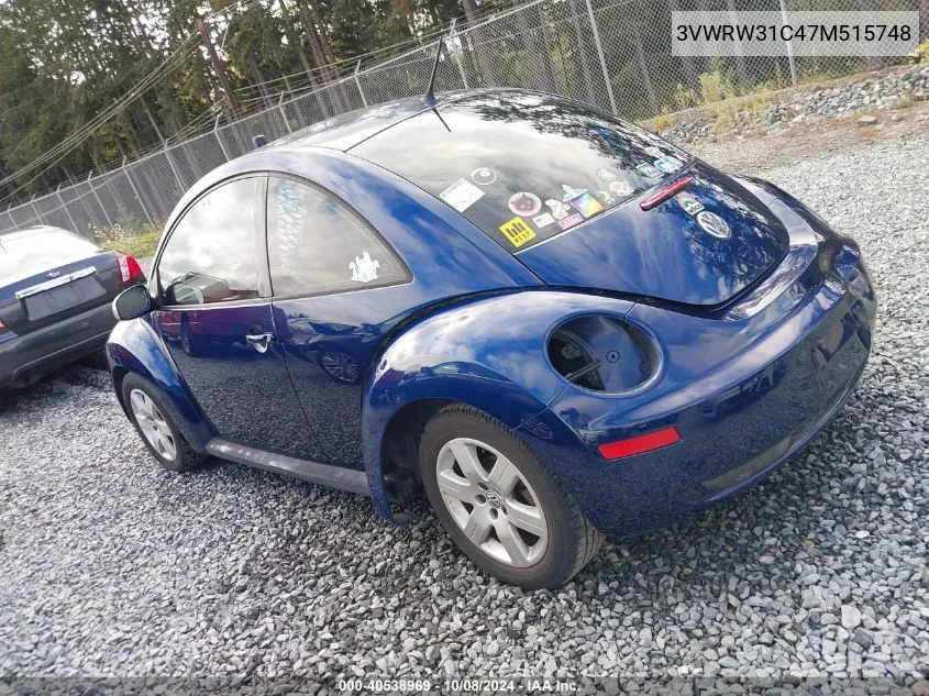 3VWRW31C47M515748 2007 Volkswagen New Beetle 2.5