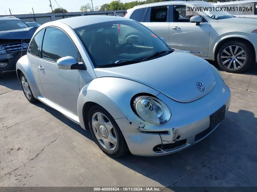 2007 Volkswagen New Beetle 2.5 VIN: 3VWEW31CX7M518264 Lot: 40585524