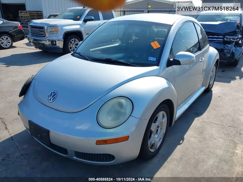 2007 Volkswagen New Beetle 2.5 VIN: 3VWEW31CX7M518264 Lot: 40585524