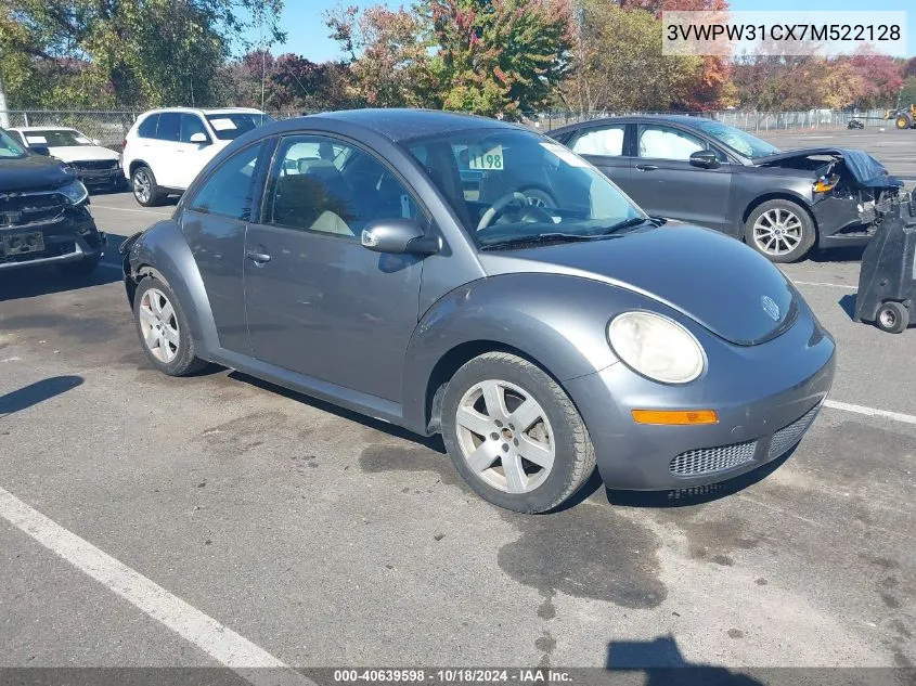 2007 Volkswagen New Beetle 2.5 VIN: 3VWPW31CX7M522128 Lot: 40639598