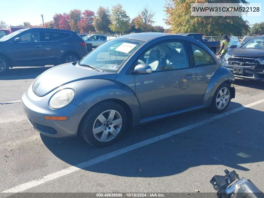 2007 Volkswagen New Beetle 2.5 VIN: 3VWPW31CX7M522128 Lot: 40639598