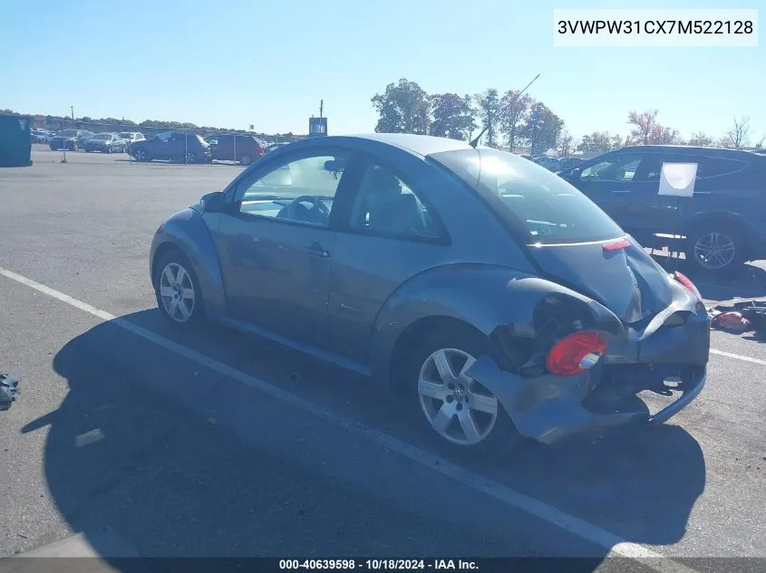 2007 Volkswagen New Beetle 2.5 VIN: 3VWPW31CX7M522128 Lot: 40639598