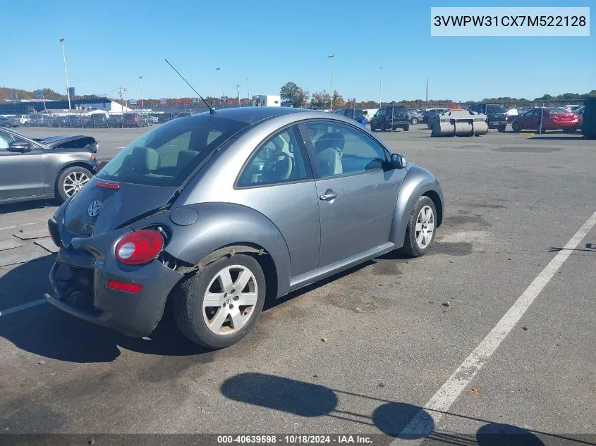 2007 Volkswagen New Beetle 2.5 VIN: 3VWPW31CX7M522128 Lot: 40639598