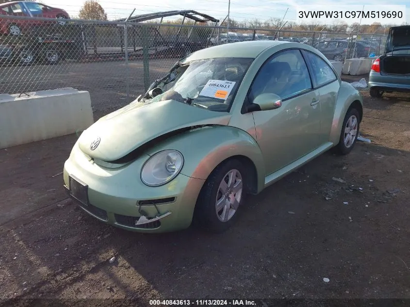 3VWPW31C97M519690 2007 Volkswagen New Beetle 2.5