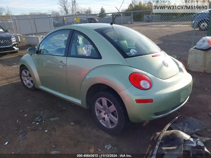 3VWPW31C97M519690 2007 Volkswagen New Beetle 2.5