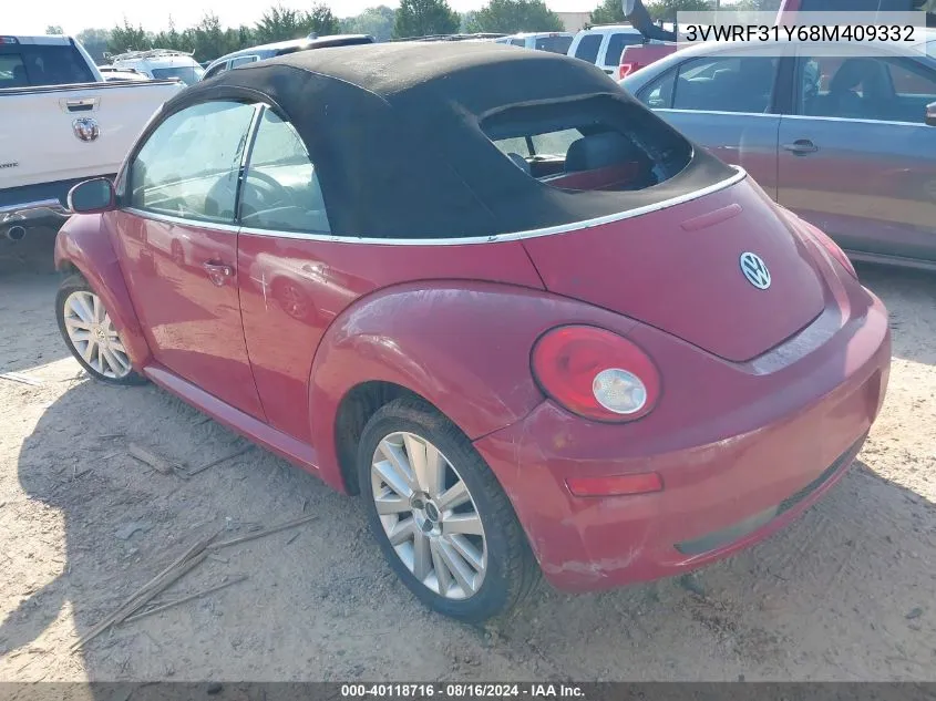 3VWRF31Y68M409332 2008 Volkswagen New Beetle Se