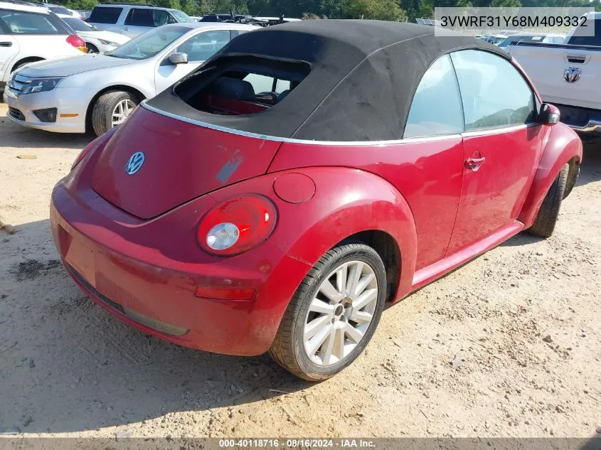 3VWRF31Y68M409332 2008 Volkswagen New Beetle Se