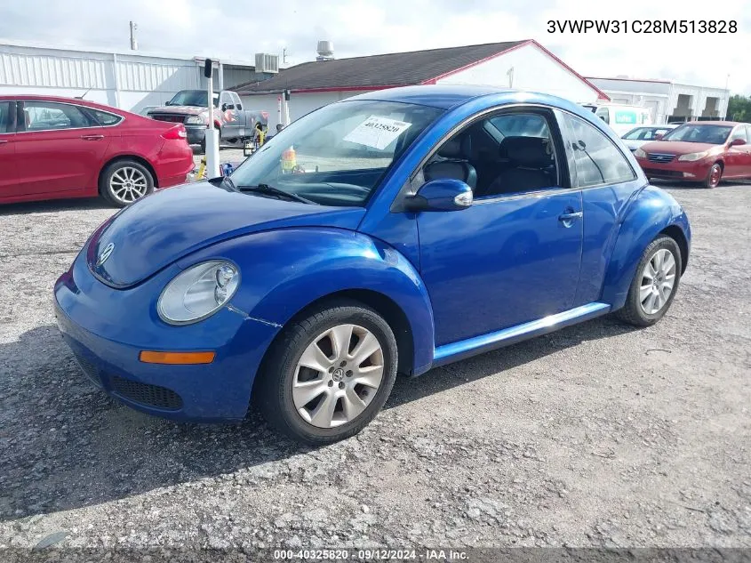 3VWPW31C28M513828 2008 Volkswagen New Beetle S