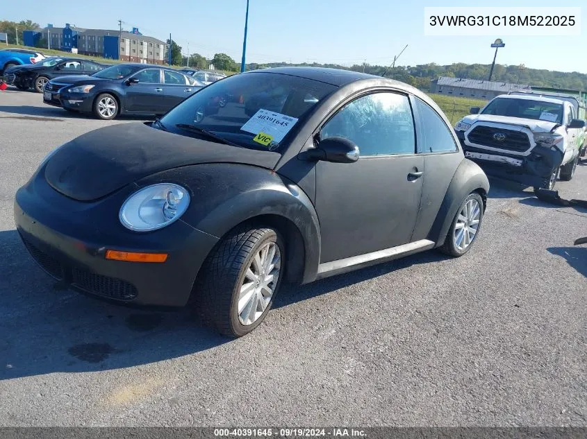 3VWRG31C18M522025 2008 Volkswagen New Beetle S/Se