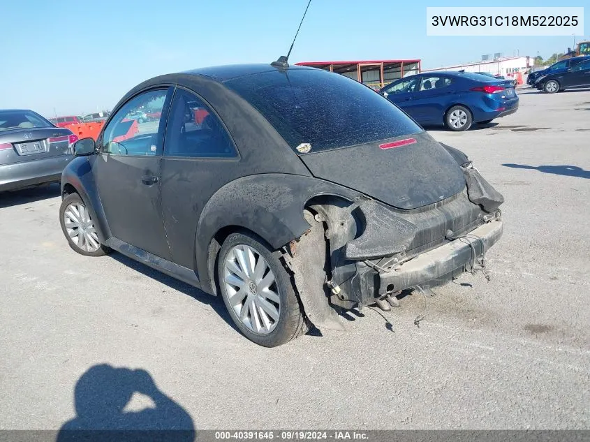 3VWRG31C18M522025 2008 Volkswagen New Beetle S/Se