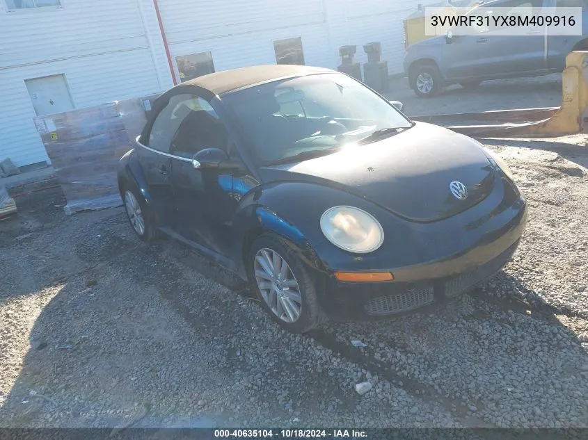 3VWRF31YX8M409916 2008 Volkswagen New Beetle Se