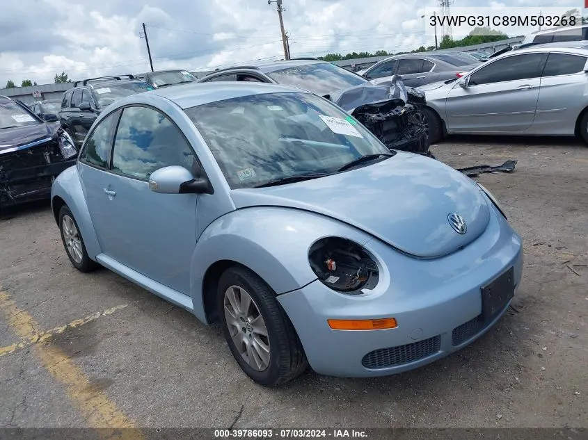 2009 Volkswagen New Beetle 2.5L VIN: 3VWPG31C89M503268 Lot: 39786093