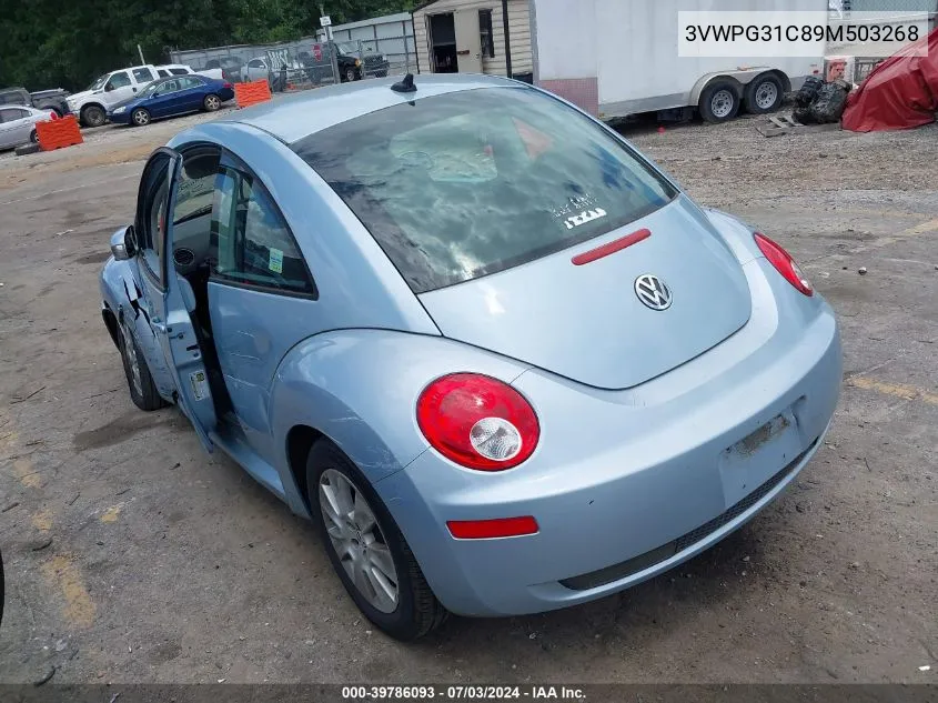 2009 Volkswagen New Beetle 2.5L VIN: 3VWPG31C89M503268 Lot: 39786093