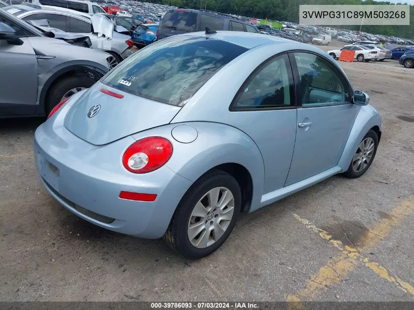 2009 Volkswagen New Beetle 2.5L VIN: 3VWPG31C89M503268 Lot: 39786093