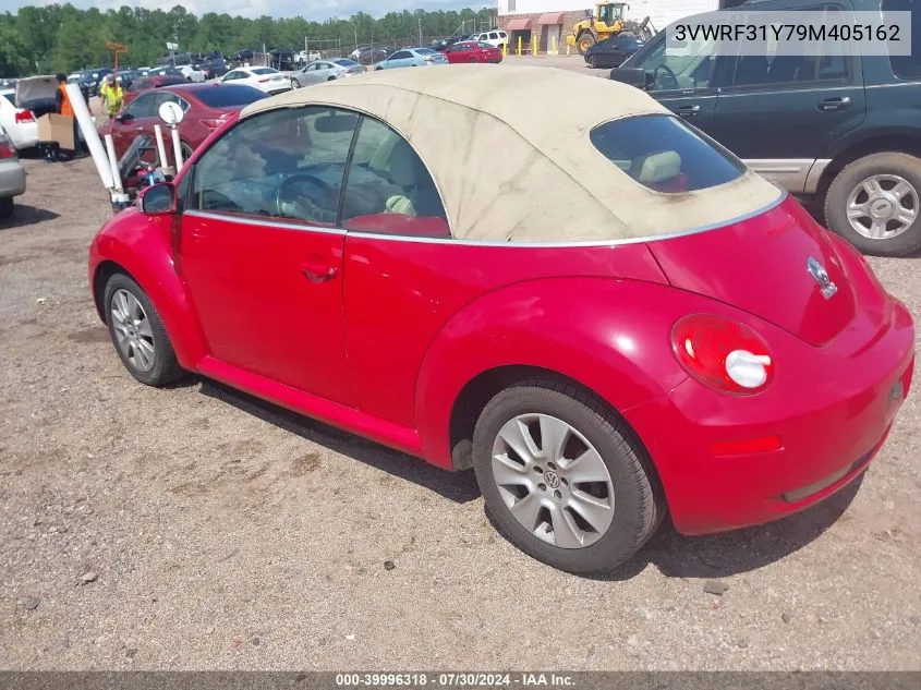 2009 Volkswagen New Beetle 2.5L VIN: 3VWRF31Y79M405162 Lot: 39996318