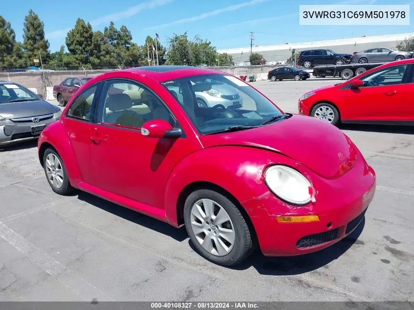 3VWRG31C69M501978 2009 Volkswagen New Beetle 2.5L