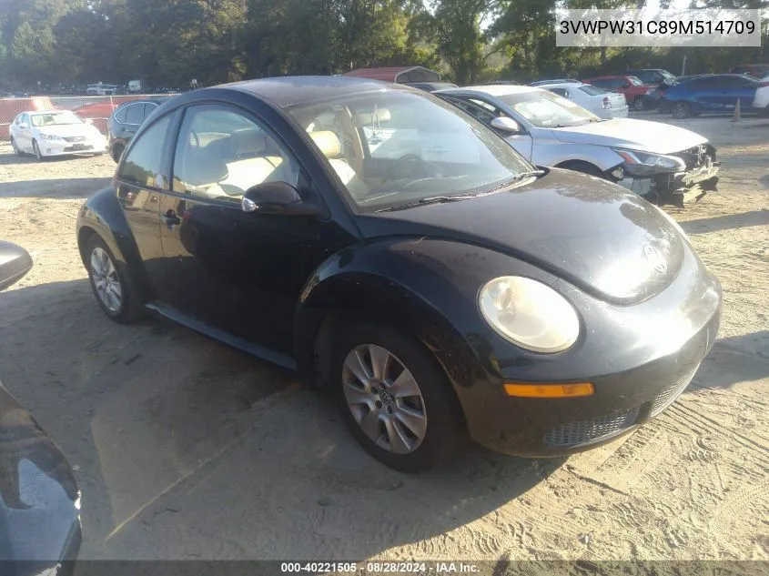 3VWPW31C89M514709 2009 Volkswagen New Beetle 2.5L