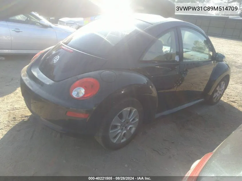 3VWPW31C89M514709 2009 Volkswagen New Beetle 2.5L