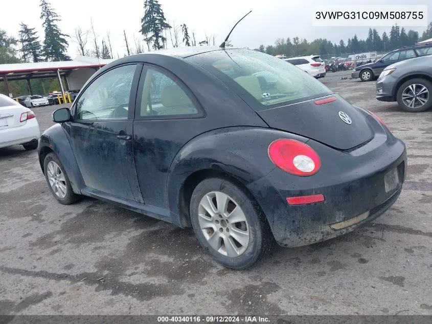 3VWPG31C09M508755 2009 Volkswagen New Beetle Coupe S