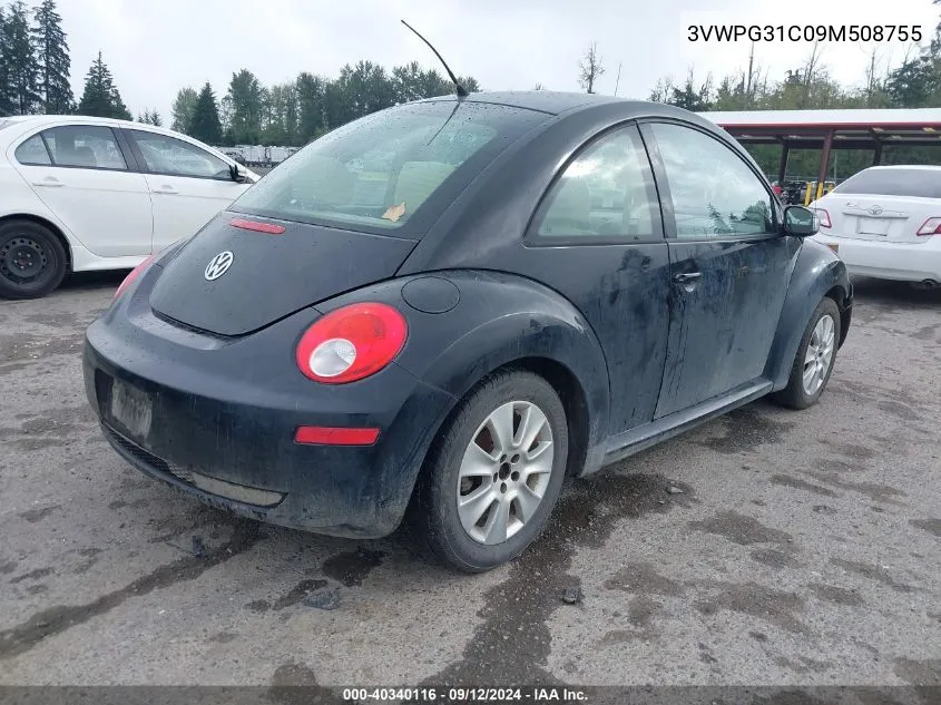 3VWPG31C09M508755 2009 Volkswagen New Beetle Coupe S