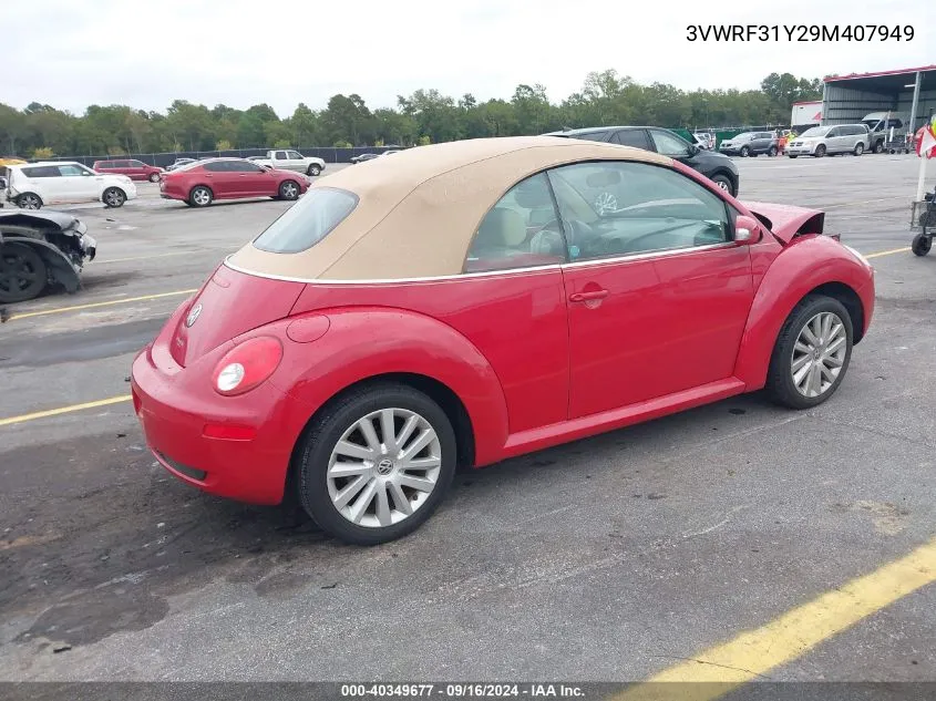 3VWRF31Y29M407949 2009 Volkswagen New Beetle 2.5L