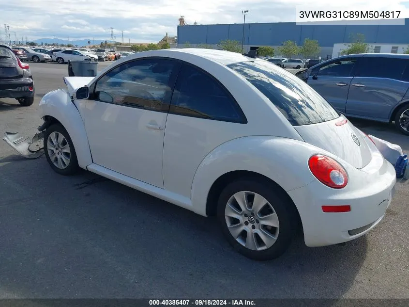 3VWRG31C89M504817 2009 Volkswagen New Beetle 2.5L