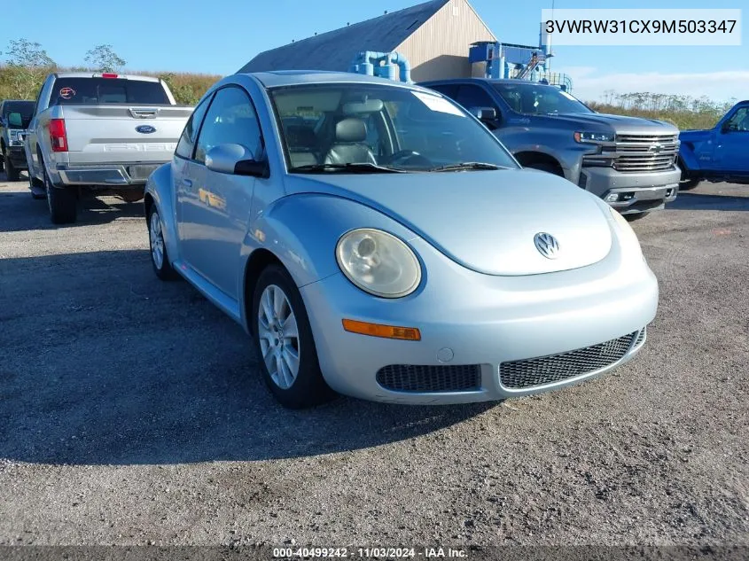 2009 Volkswagen New Beetle 2.5L VIN: 3VWRW31CX9M503347 Lot: 40499242