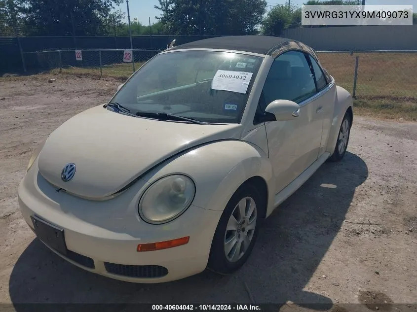 2009 Volkswagen New Beetle 2.5L VIN: 3VWRG31YX9M409073 Lot: 40604042