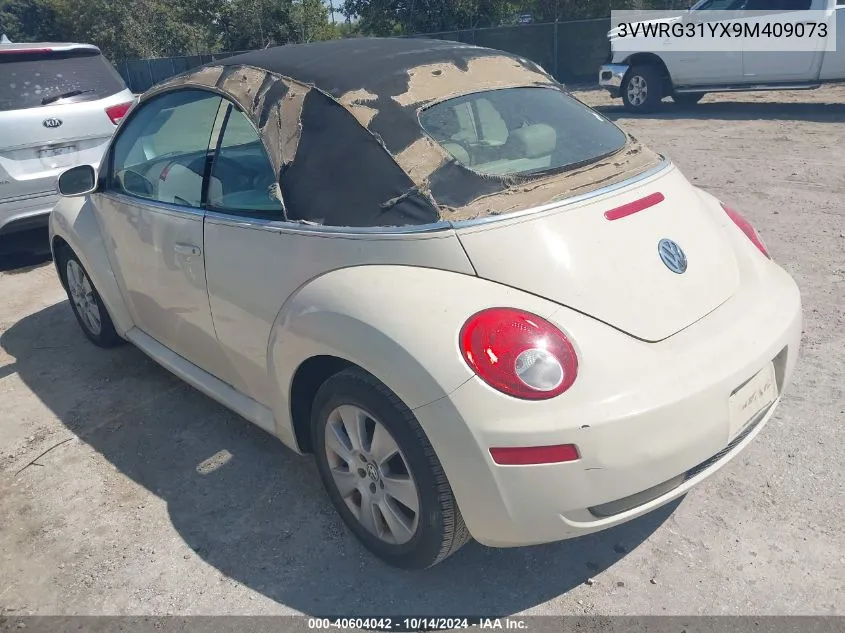 2009 Volkswagen New Beetle 2.5L VIN: 3VWRG31YX9M409073 Lot: 40604042