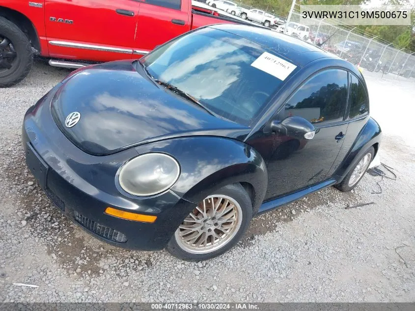 2009 Volkswagen New Beetle 2.5L VIN: 3VWRW31C19M500675 Lot: 40712963