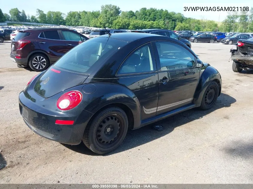 3VWPW3AG5AM021108 2010 Volkswagen New Beetle 2.5L Final Edition