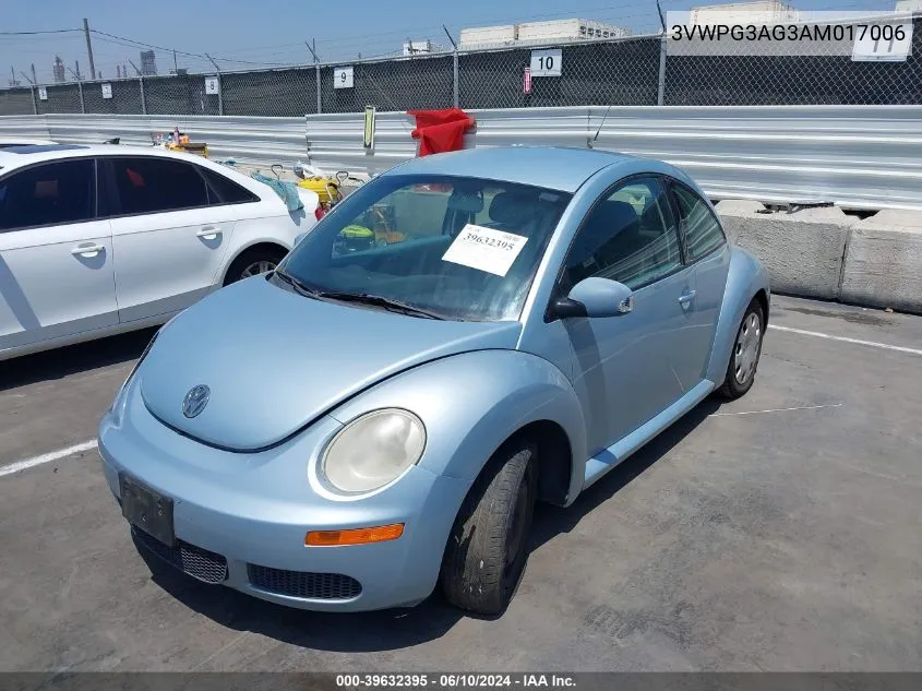 2010 Volkswagen New Beetle 2.5L VIN: 3VWPG3AG3AM017006 Lot: 39632395