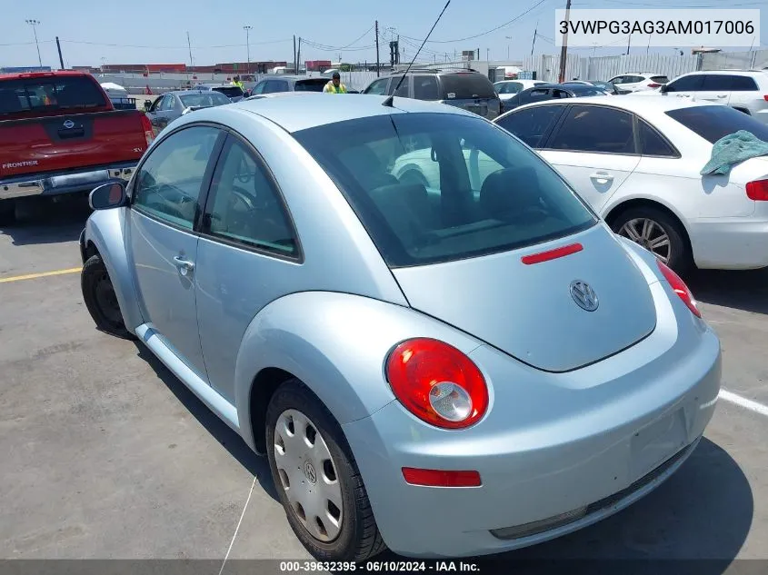 2010 Volkswagen New Beetle 2.5L VIN: 3VWPG3AG3AM017006 Lot: 39632395