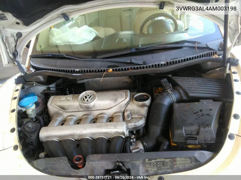 3VWRG3AL4AM003198 2010 Volkswagen New Beetle 2.5L