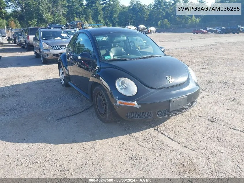 2010 Volkswagen New Beetle 2.5L VIN: 3VWPG3AG7AM036285 Lot: 40247580