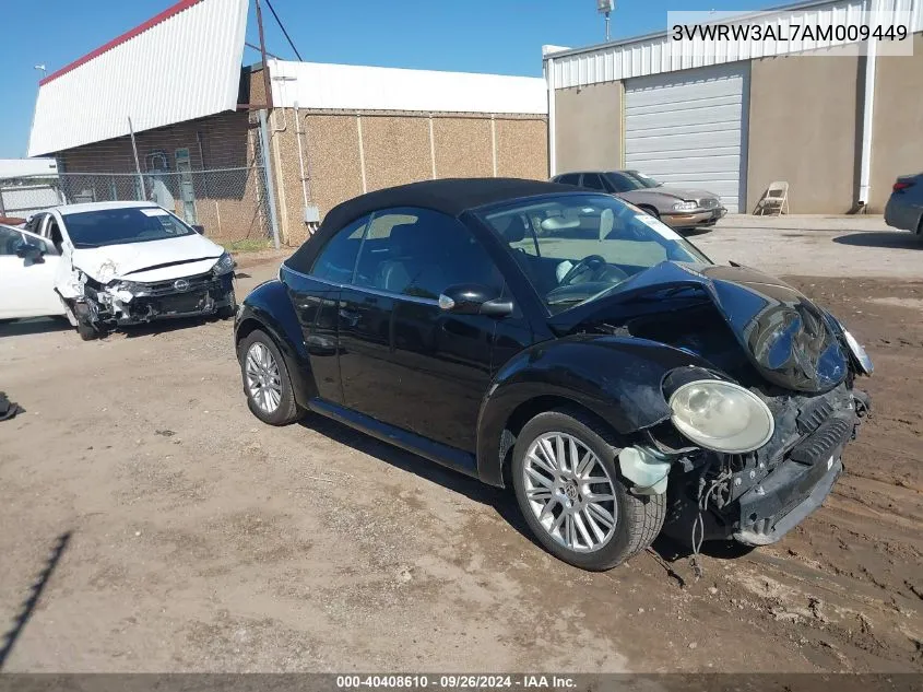 2010 Volkswagen New Beetle VIN: 3VWRW3AL7AM009449 Lot: 40408610