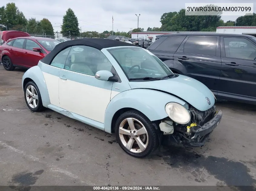 3VWRG3AL0AM007099 2010 Volkswagen New Beetle 2.5L Final Edition