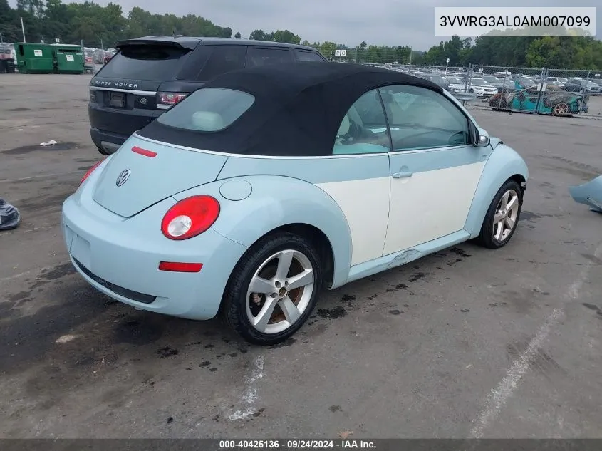 3VWRG3AL0AM007099 2010 Volkswagen New Beetle 2.5L Final Edition