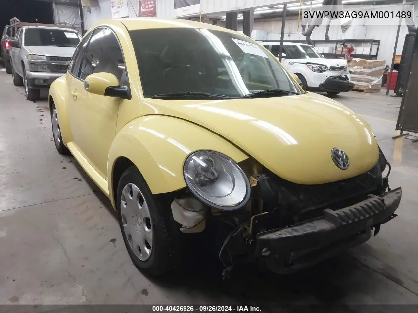 2010 Volkswagen New Beetle VIN: 3VWPW3AG9AM001489 Lot: 40426926