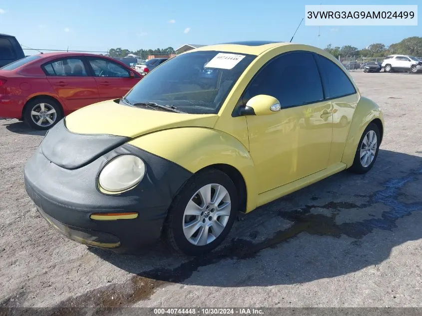 2010 Volkswagen New Beetle 2.5L VIN: 3VWRG3AG9AM024499 Lot: 40744448