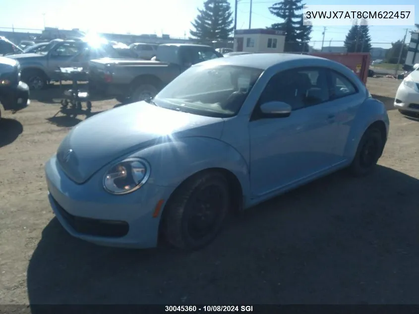 2012 Volkswagen Beetle VIN: 3VWJX7AT8CM622457 Lot: 30045360