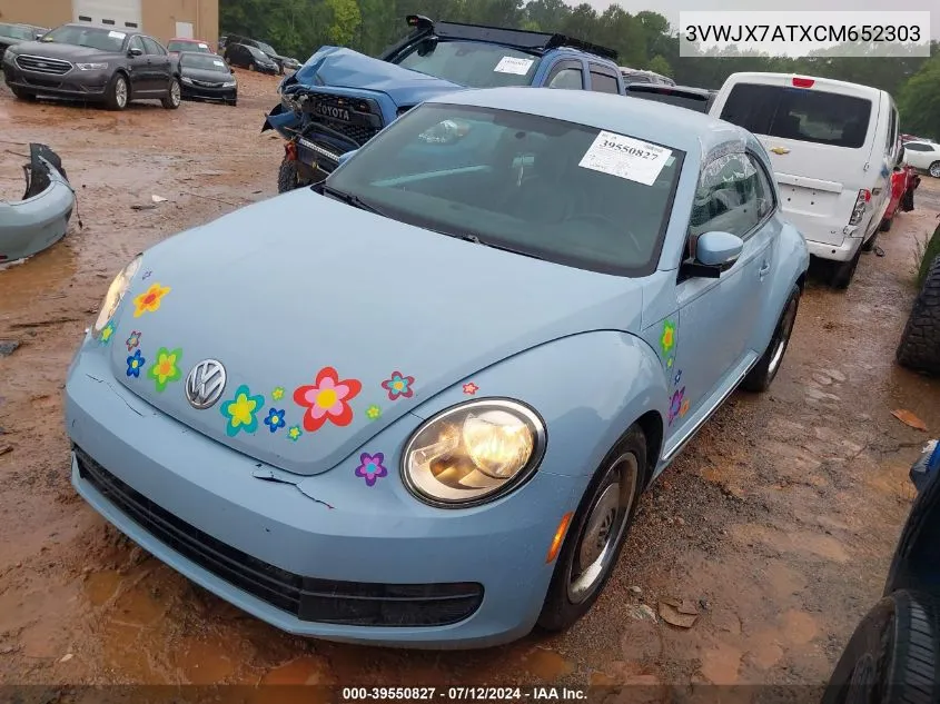 2012 Volkswagen Beetle 2.5L VIN: 3VWJX7ATXCM652303 Lot: 39550827