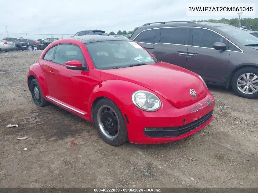 2012 Volkswagen Beetle 2.5L VIN: 3VWJP7AT2CM665045 Lot: 40222839