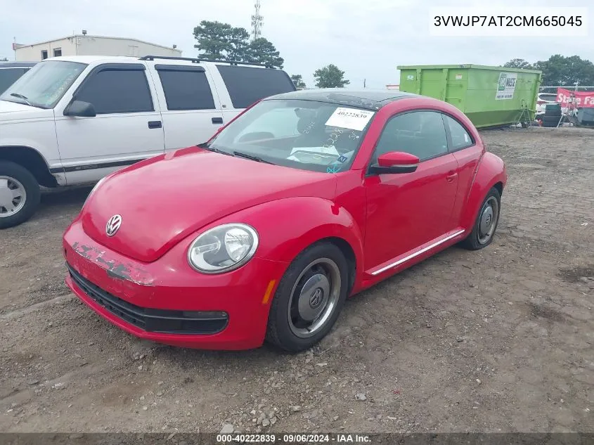 2012 Volkswagen Beetle 2.5L VIN: 3VWJP7AT2CM665045 Lot: 40222839