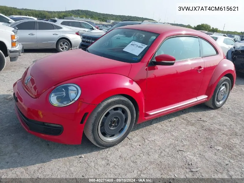 2012 Volkswagen Beetle 2.5L VIN: 3VWJX7AT4CM615621 Lot: 40271405