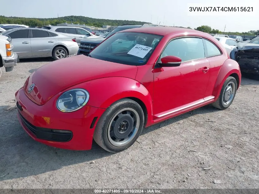 2012 Volkswagen Beetle 2.5L VIN: 3VWJX7AT4CM615621 Lot: 40271405