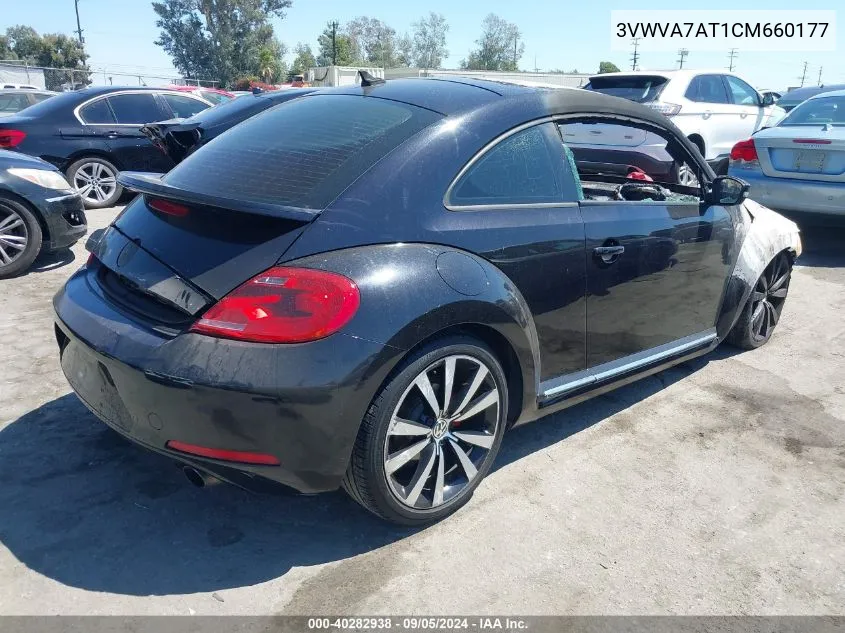 2012 Volkswagen Beetle 2.0T Turbo VIN: 3VWVA7AT1CM660177 Lot: 40282938