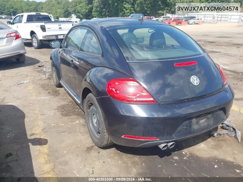 2012 Volkswagen Beetle 2.5L VIN: 3VWJX7ATXCM604574 Lot: 40303300