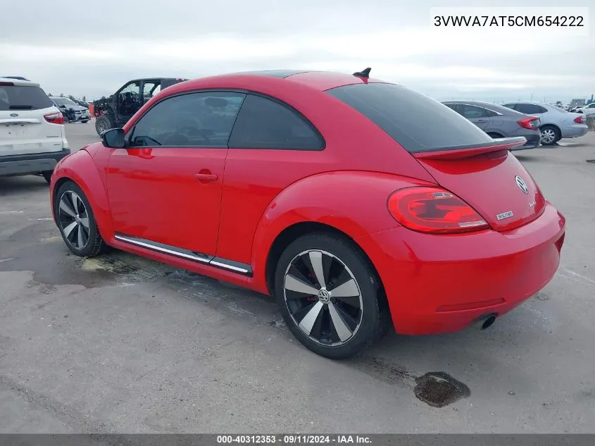 3VWVA7AT5CM654222 2012 Volkswagen Beetle Turbo